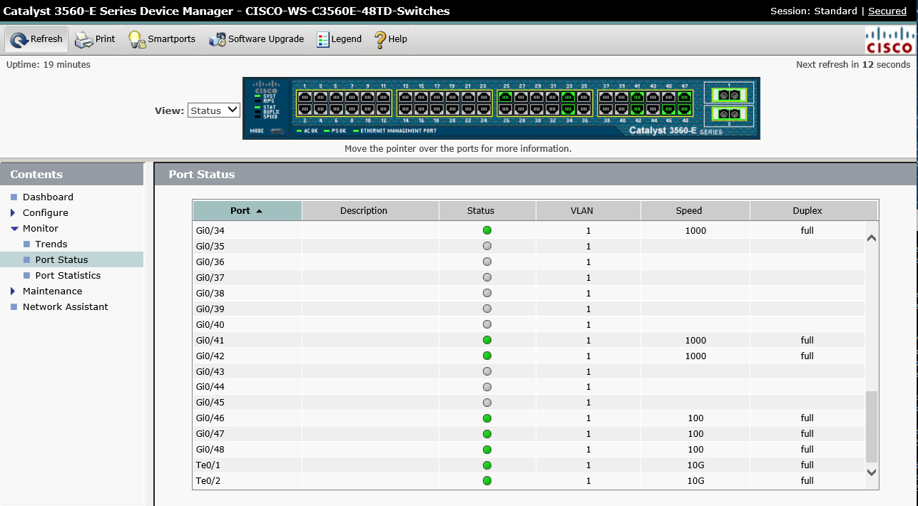 Catalyst 3560-E Series Device Manager 2