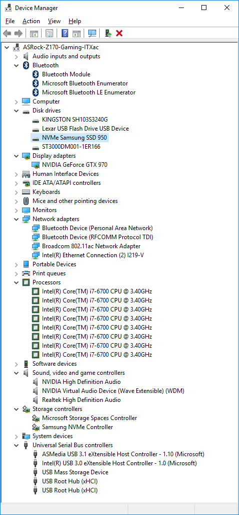 ASRock Fatal1ty Z170 Gaming-ITXac Motherboard