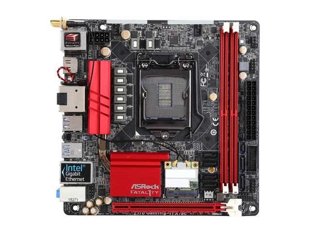 ASRock Z170 Gaming-ITXac LGA 1151 Intel Z170 SATA 6Gbps USB 3.1 USB 3.0 Mini ITX Intel Motherboard 3